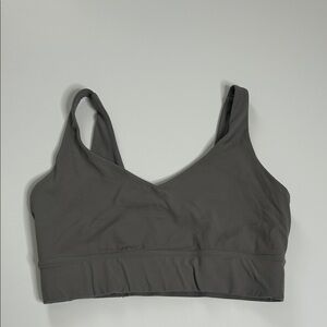 Gray Women's Sports Bra